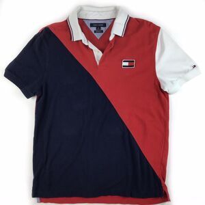 Tommy-hilfiger Men's Red and Navy Polo-shirts